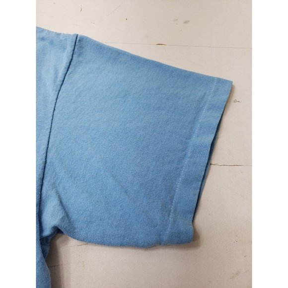 Ocean Pacific Adult Shirt Short Sleeve Back Front Graphics Single Stitch Blue L - Picture 4 of 14